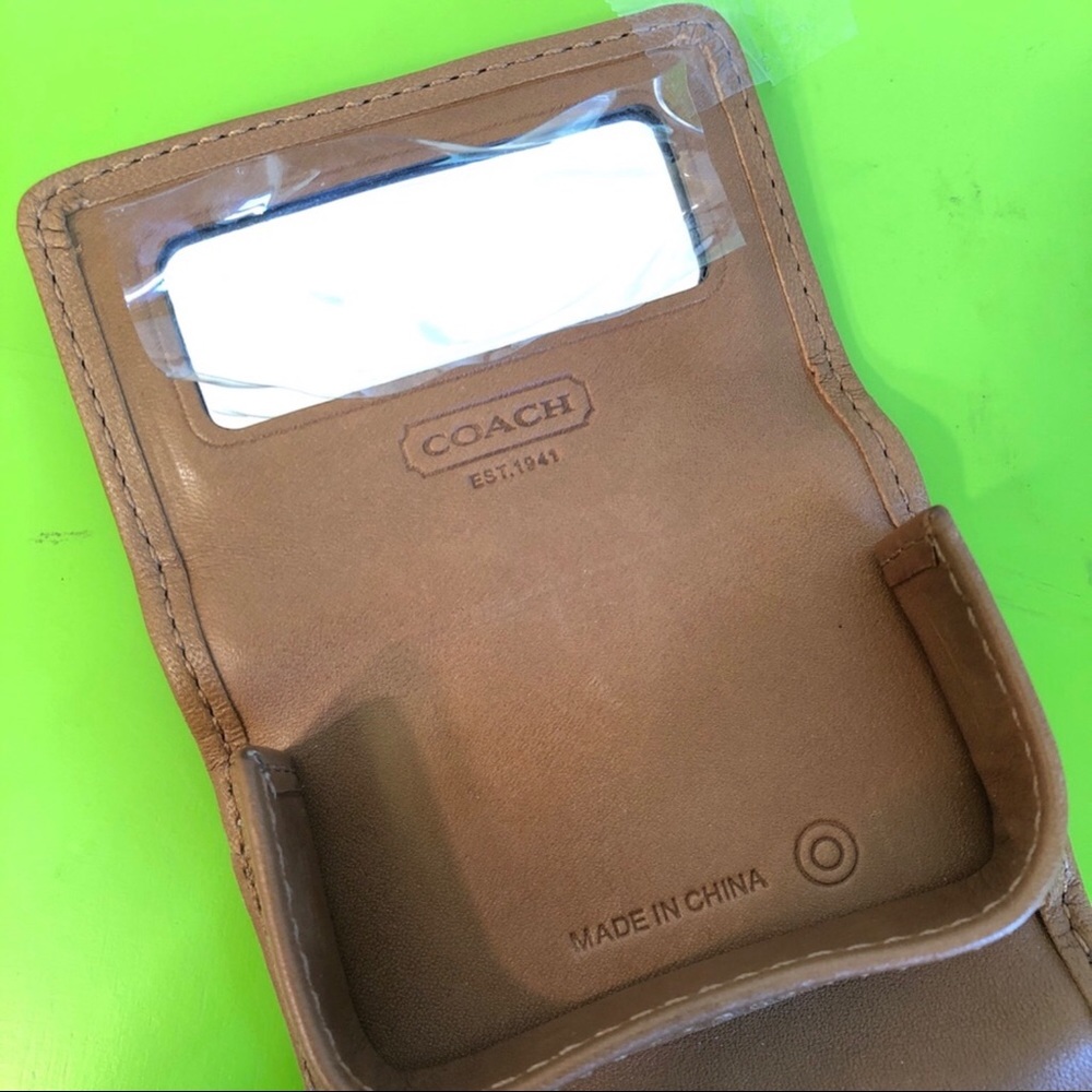 EUC Coach Signature Logo Contact Lens Travel Case - Picture 6 of 8